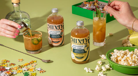 Mixly All-Natural Cocktail or Mocktail Mixers - Grapefruit Jalapeño & Pineapple Basil Lime