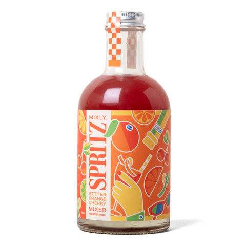 Bitter Orange Cherry Spritz | Non Alcoholic Cocktail & Mocktail Mixer