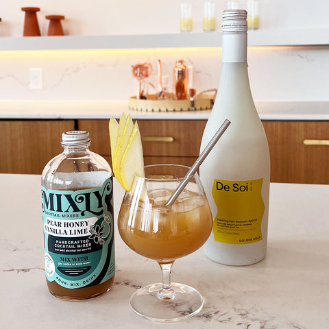 Pear Vanilla Aperitif Mocktail Recipe