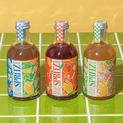 New! Mixly Spritz Mixer Trio | Non Alcoholic Cocktail & Mocktail Gift Set